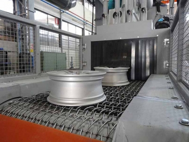 Automatic Continuous Wire Mesh Conveyor Belt Shot Blasting Cleaning Machine