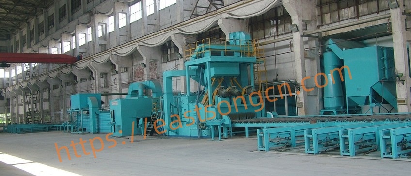 metal plate pretreatment line shot blasting painting.jpg