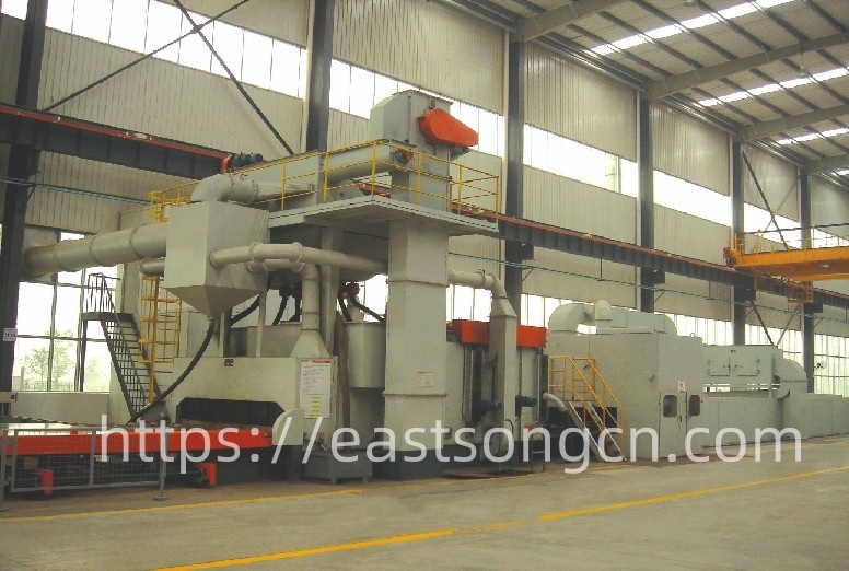 steel plate pretreatment shot blasting painting line.jpg