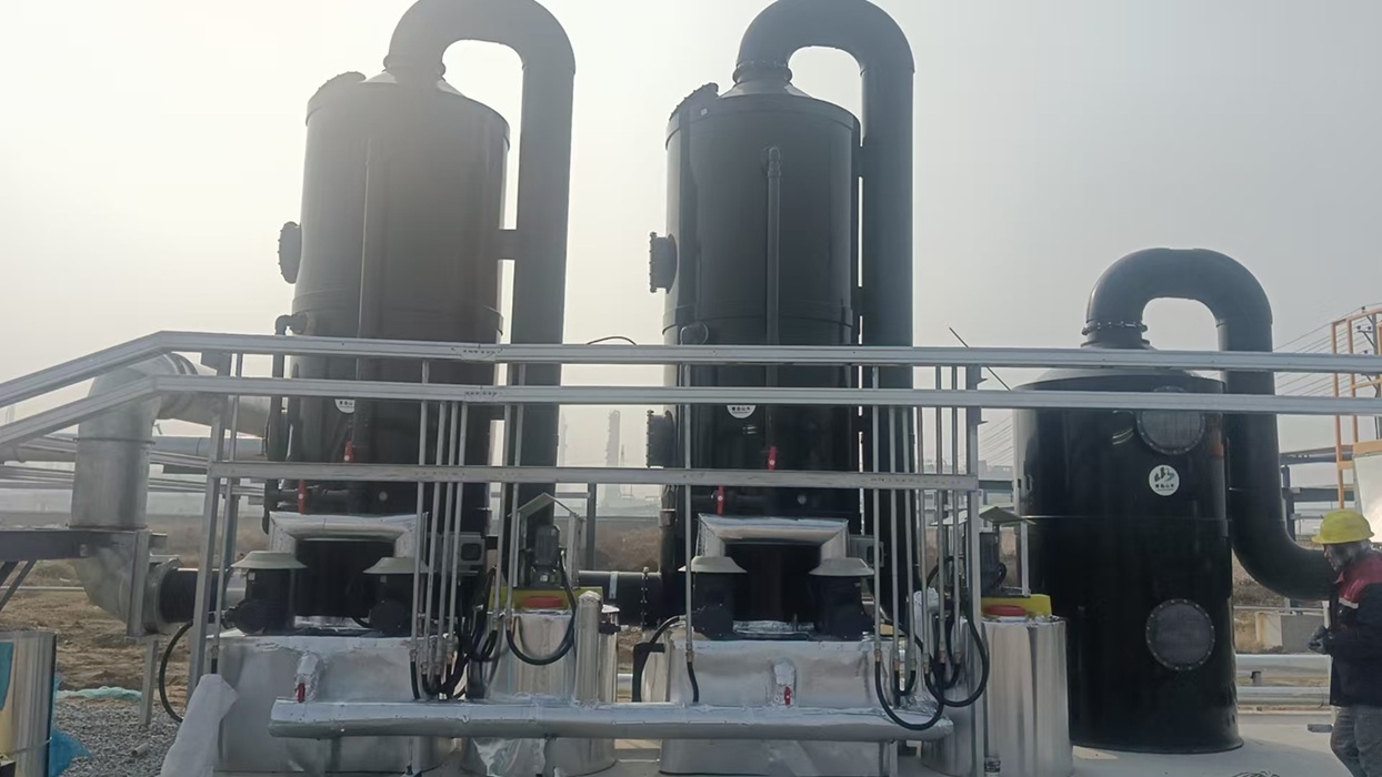 Antistatic spray tower waste gas absorption.jpg
