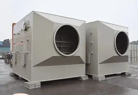 Horizontal spray tower Acid washing tower.jpg