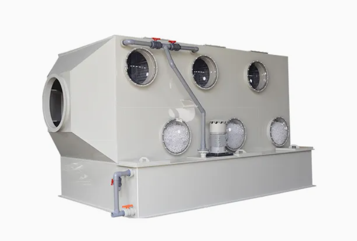 Horizontal Spray tower Waste Gas Scrubber.png