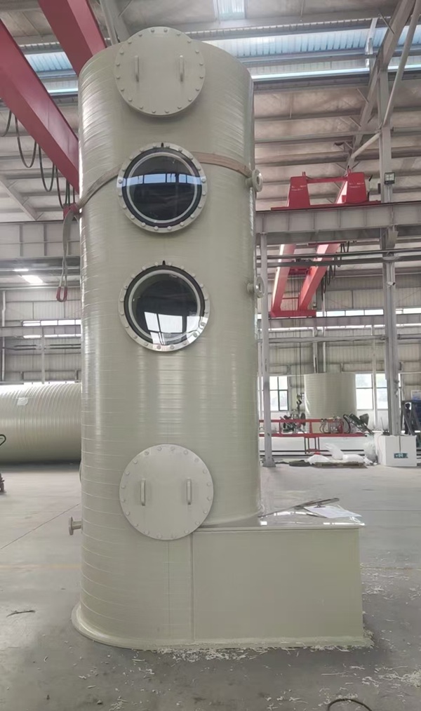 PP spiral extrusion winding integrated moulded PPH spray tower.jpg
